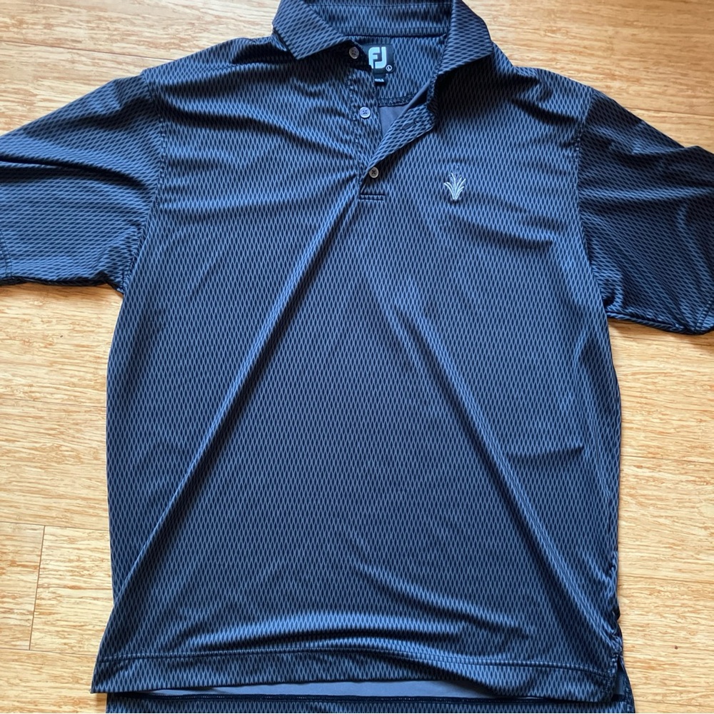 FootJoy Men's Black/Grey Polo Shirt